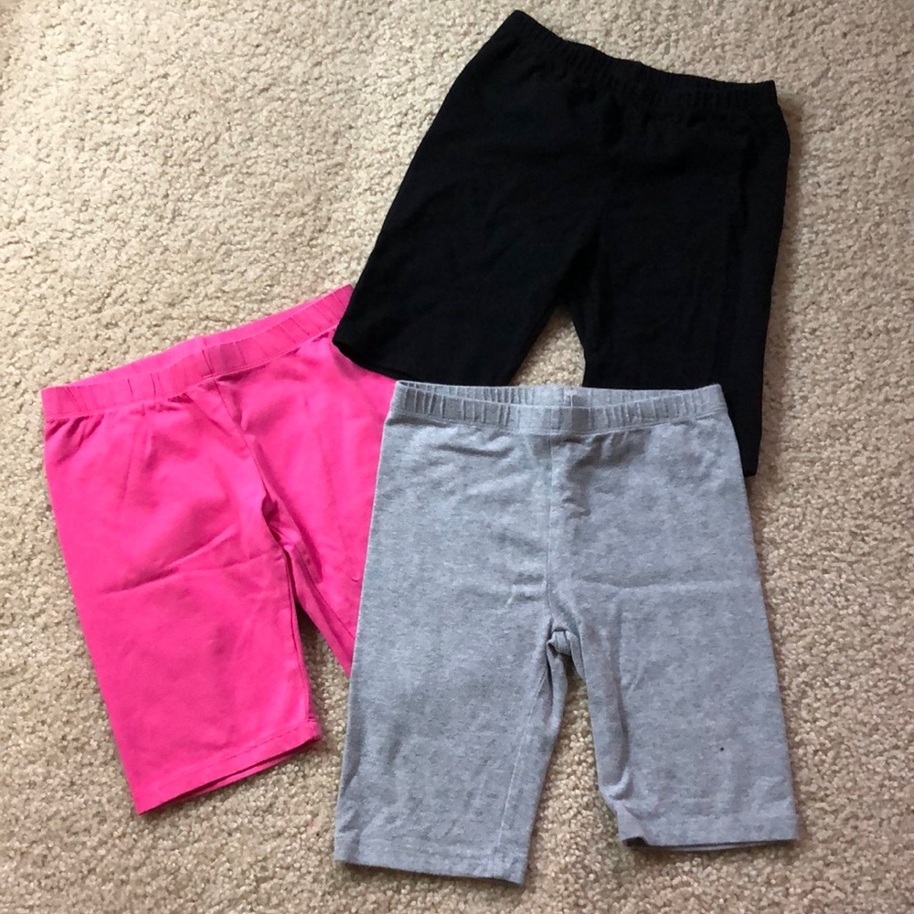 Children’s Place Lot of Bike Shorts - pink gray and black Size 7/8